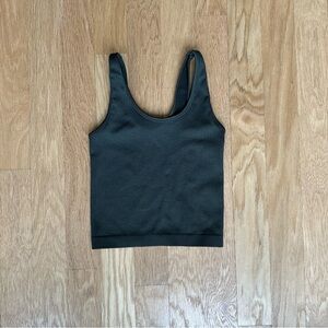 dark green tank, size XS